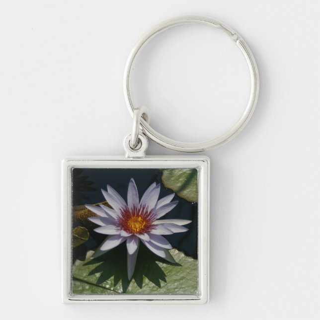 Porte-clés Porte - clé Nénuphar de Lotus blanc (Devant)