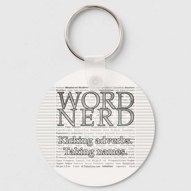 Porte-clés Porte - clé Nerd Word (Recto)