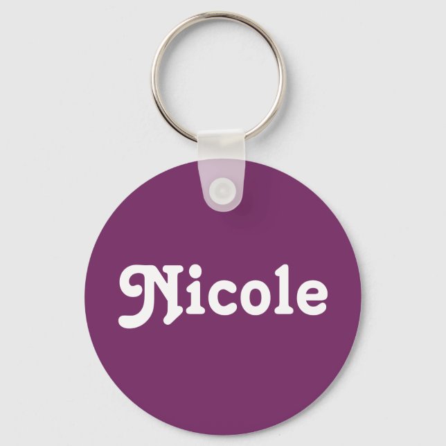 Porte-clés Porte - clé Nicole (Recto)