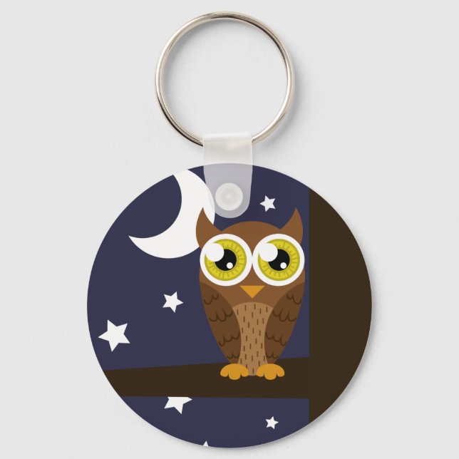 Porte-clés porte - clé "Night Owl" (Recto)