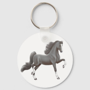 Porte-clés Porte - clé noir de Saddlebred d'Américain