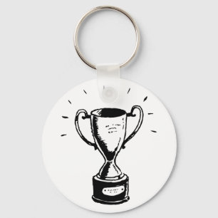 Porte-clés Porte - clé noir et blanc de trophée