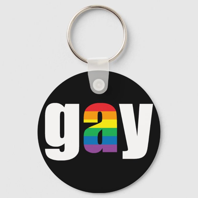 Porte-clés Porte - clé noir gay (Recto)