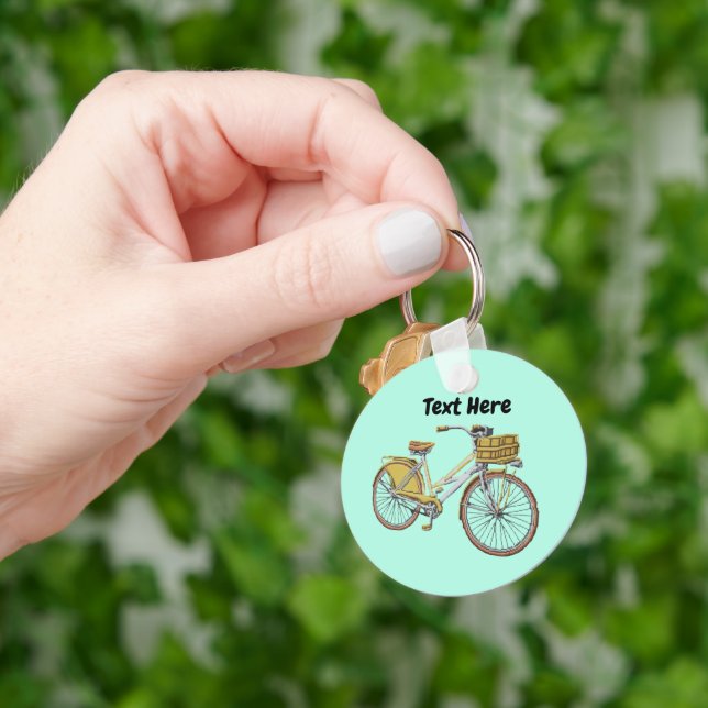 Porte-clés Porte - clé Nom personnalisé du vélo (main)