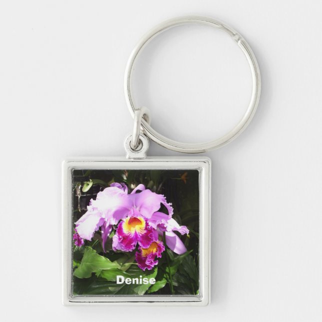 Porte-clés Porte - clé nommé d'orchidée (Devant)