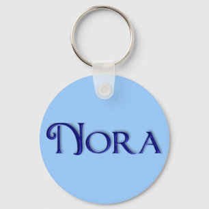 Porte-clés Porte - clé nommé en verre bleu de KRW - Nora