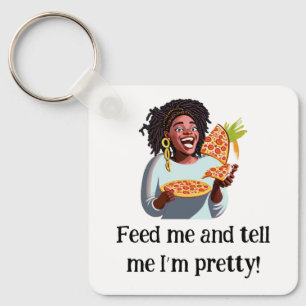 Porte-clés Porte - clé - Nourris-moi et dis-moi que je suis j