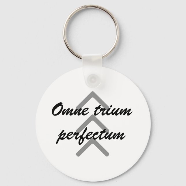 Porte-clés Porte - clé "Omne trium perfectum" (Recto)