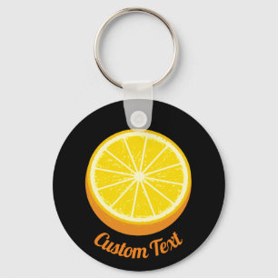 Porte-clés Porte - clé orange à moitié