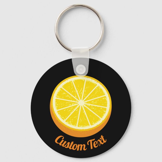 Porte-clés Porte - clé orange à moitié (Recto)