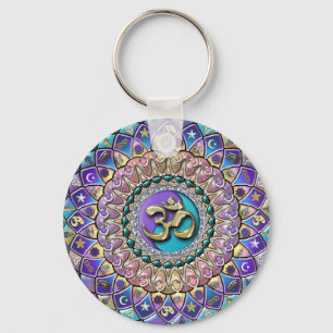Porte-clés Porte - clé orné de bijoux de mandala