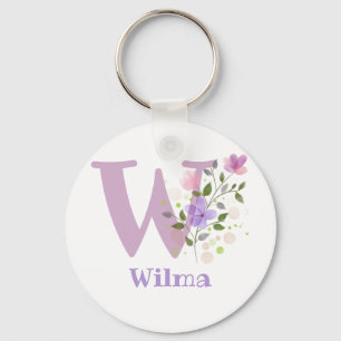 Porte-clés Porte - clé ou clé Fob dans un design floral avec 