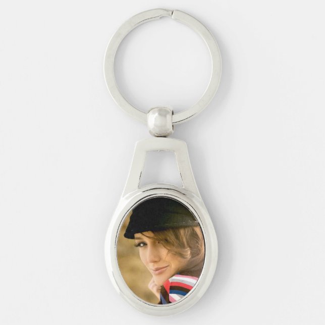 Porte-clés Porte - clé ovale de photo (Devant)