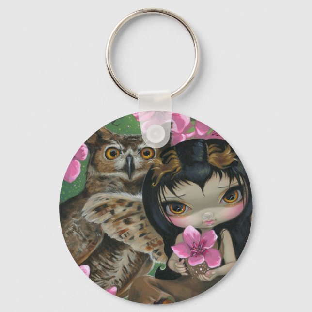 Porte-clés porte - clé "Owlyn in the Springtime" (Recto)
