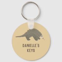 Porte - clé Pangolin personnalisé
