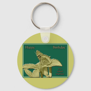 Porte-clés Porte - clé papillon d'anniversaire de l'employé