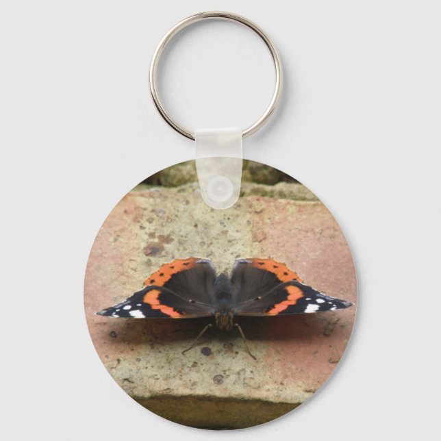 Porte-clés Porte - clé papillon de l'amiral rouge (Recto)