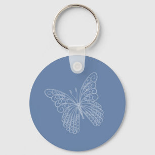 Porte-clés Porte - clé papillon Filigree en bleu
