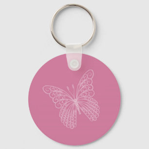 Porte-clés Porte - clé papillon Filigree en rose