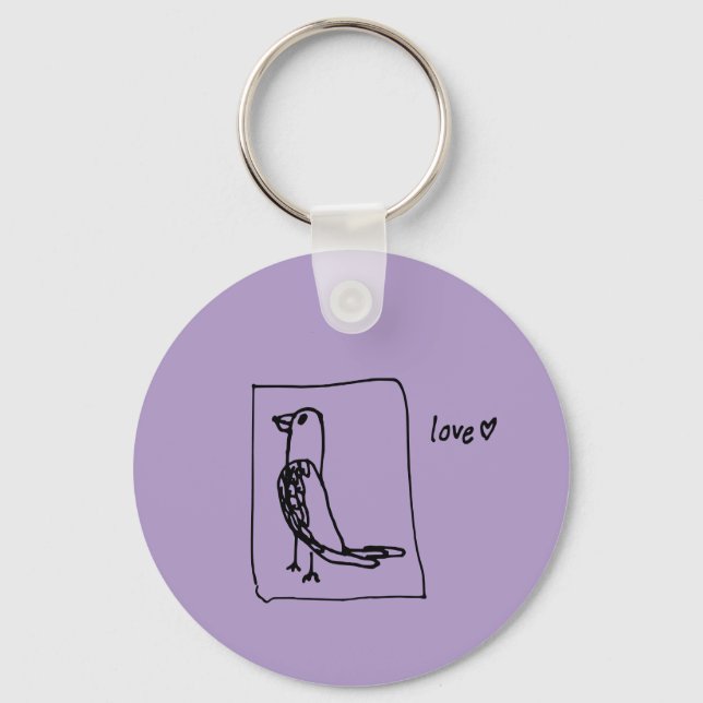 Porte-clés porte - clé parakeet (Recto)