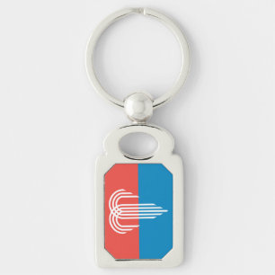 Porte-clés Porte - clé patriotique avec drapeau de la ville d