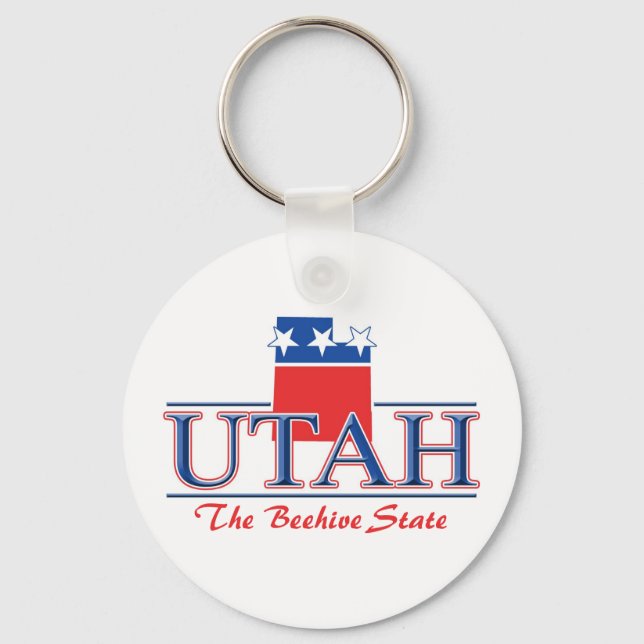 Porte-clés Porte - clé patriotique de l'Utah (Recto)
