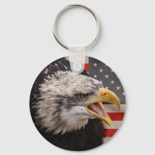 Porte-clés Porte - clé patriotique d'image d'Eagle