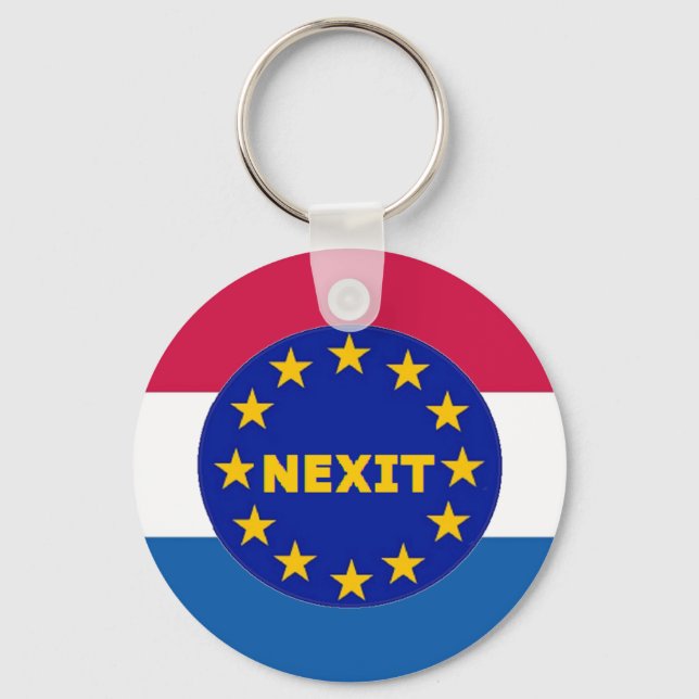 Porte-clés Porte - clé Pays-Bas Drapeau UE sortie (Recto)