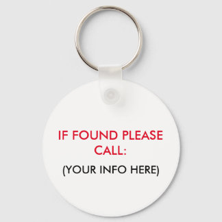 PORTE-CLÉS PORTE - CLÉ PERDU ET TROUVÉ