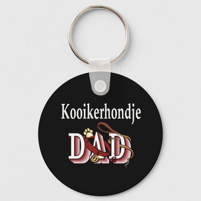 Porte-clés Porte - clé père Kooikerhondje (Recto)