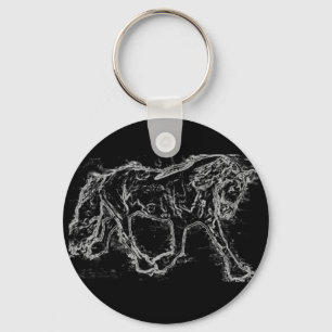 Porte-clés Porte - clé personnalisable 8 de cheval