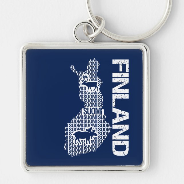 Porte-clés Porte - clé personnalisable de CARTE de la (Devant)