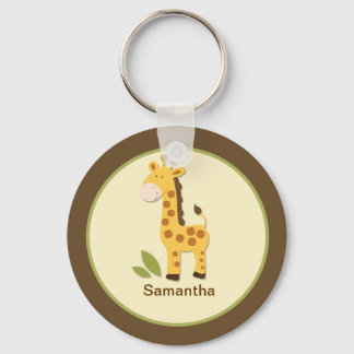 PORTE-CLÉS PORTE - CLÉ PERSONNALISABLE GIRAFFE ADORABLE