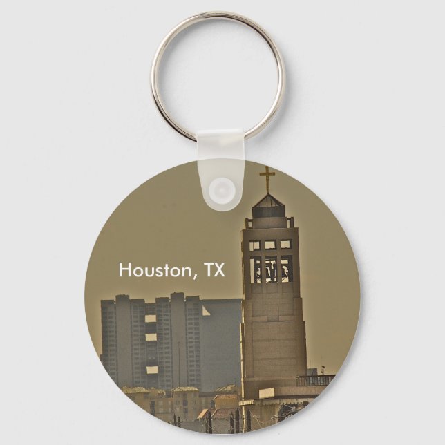 Porte-clés Porte - clé personnalisable Houston Texas (Recto)