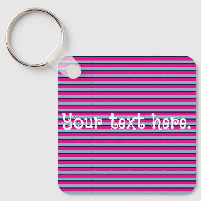 Porte-clés Porte - clé personnalisable pour fille (Recto)