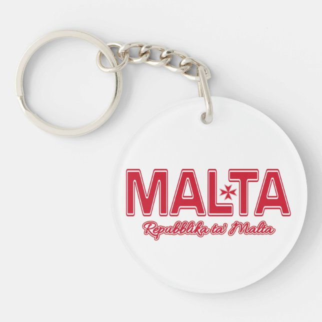 Porte-clés PORTE - CLÉ personnalisé MALTA (Devant)