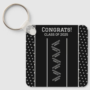 Porte-clés Porte - clé personnalisé noir et blanc