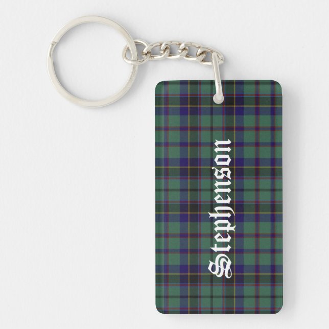 Porte-clés Porte - clé personnalisé Stephenson Tartan (Devant)