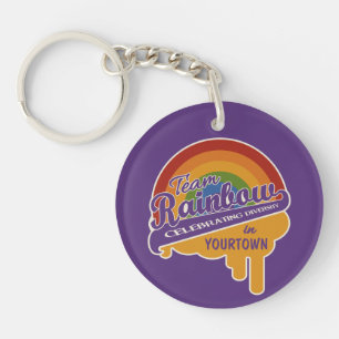 Porte-clés Porte - clé personnalisé Team Rainbow