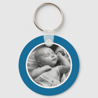 Porte-clés Porte - clé photo bleu et blanc