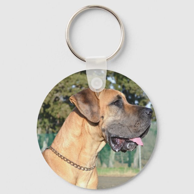 Porte-clés Porte - clé photo Great Dane (Recto)