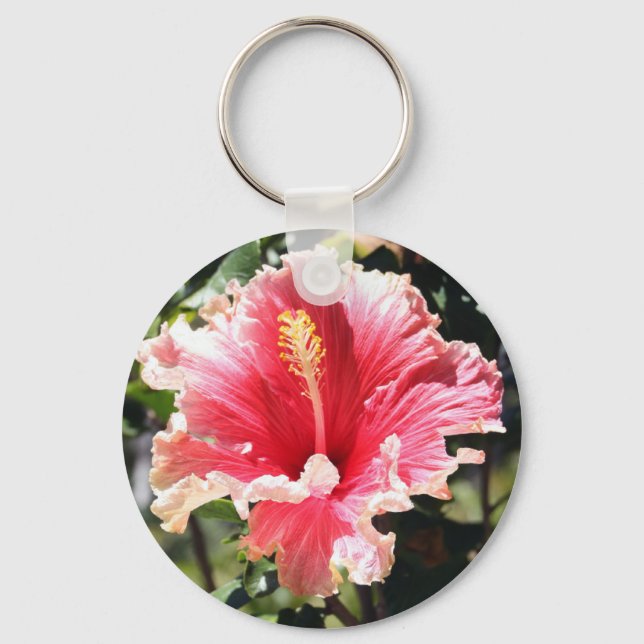 Porte-clés Porte - clé photo Hibiscus (Recto)