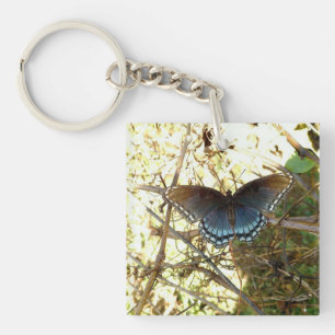 Porte-clés Porte - clé photo papillon