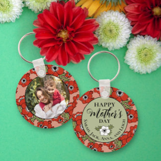 Porte-clés Porte - clé photo personnalisé de la fête des mère