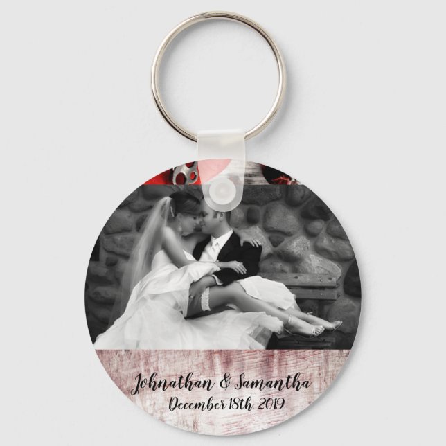 Porte-clés Porte - clé photo personnalisé Pays Bois Clé à moi (Recto)