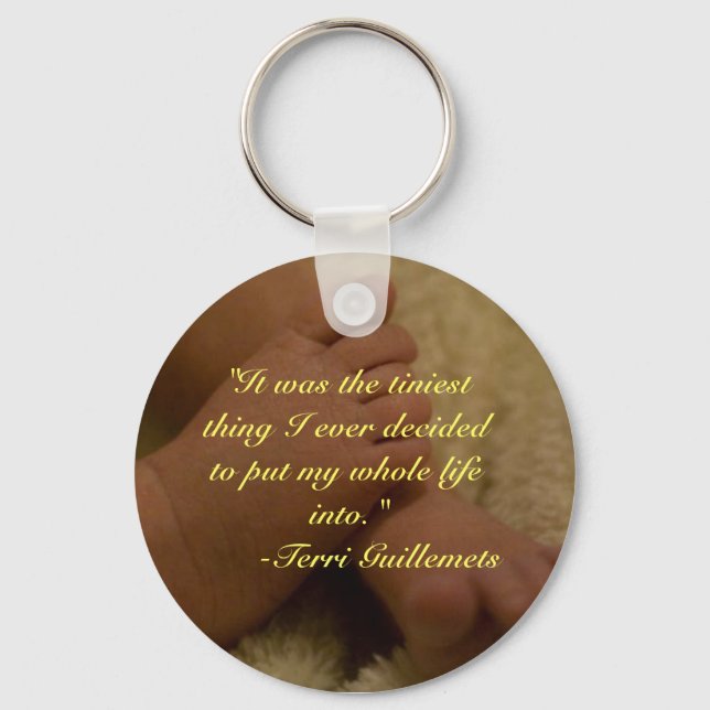 Porte-clés porte - clé pieds bébé (Recto)