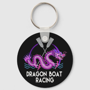 Porte-clés Porte - clé Pink Dragon Boat Racing