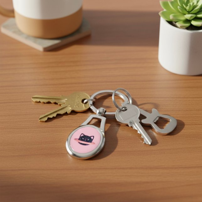 Porte-clés Porte - clé Planet Chat (Créateur téléchargé)