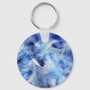 Porte-clés Porte - clé Plumes bleues