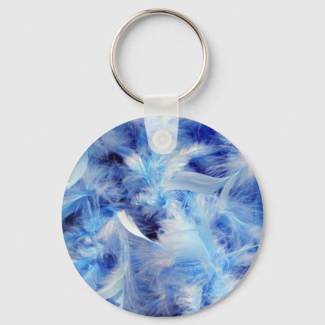 Porte-clés Porte - clé Plumes bleues (Recto)